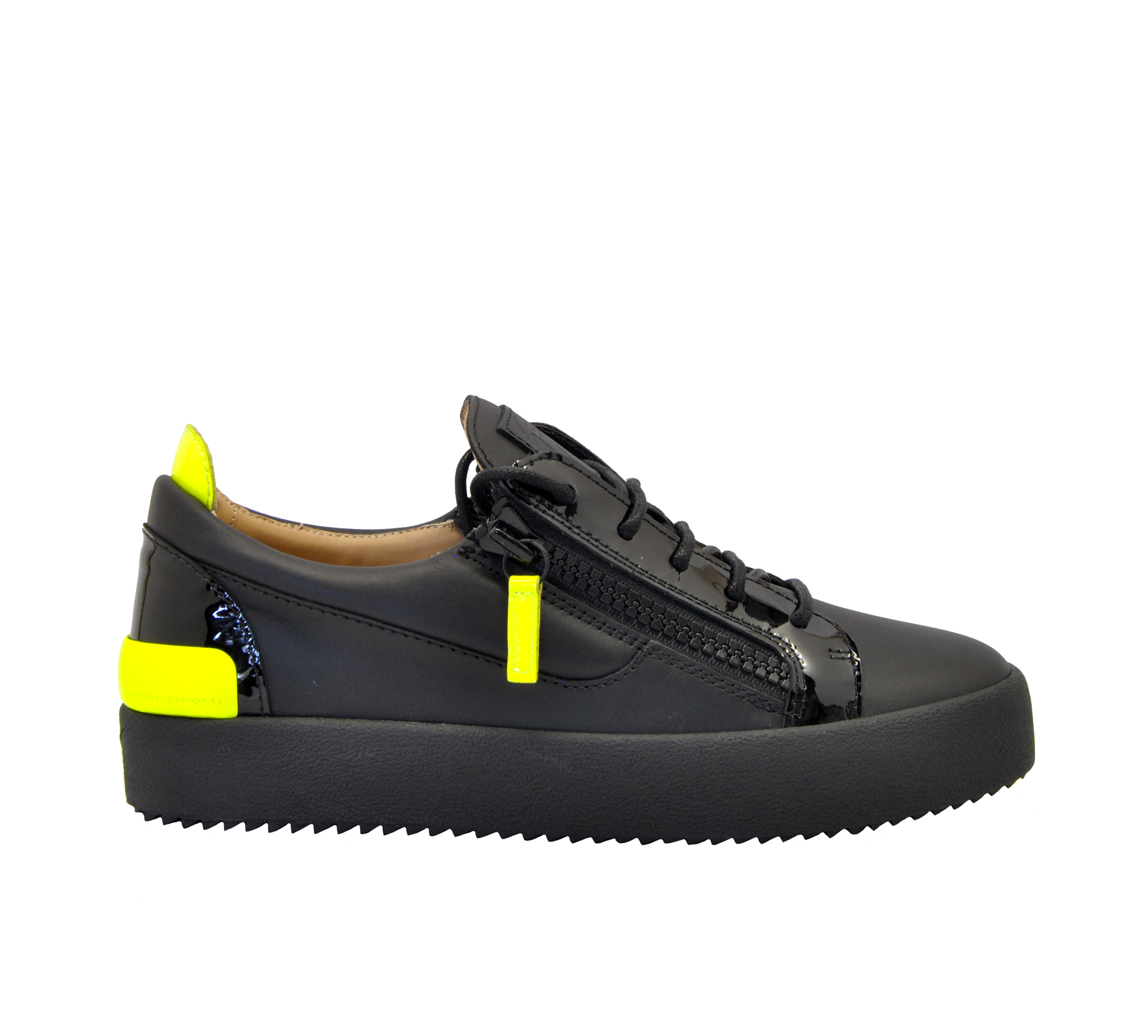 Giuseppe zanotti - Sneakers nero giallo fluo - Mary Claud