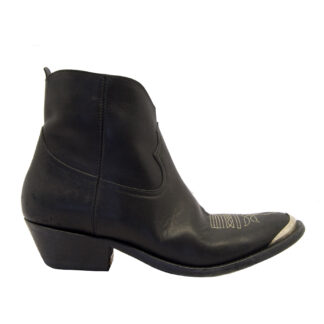 GOLDEN GOOSE DONNA STIVALETTO TACCO BASSO STIVALETTO TEXANO YOUNG BLACK 36, 40, 37-2, 38-2, 39-2, 38, 41-2 immagine n. 1/4