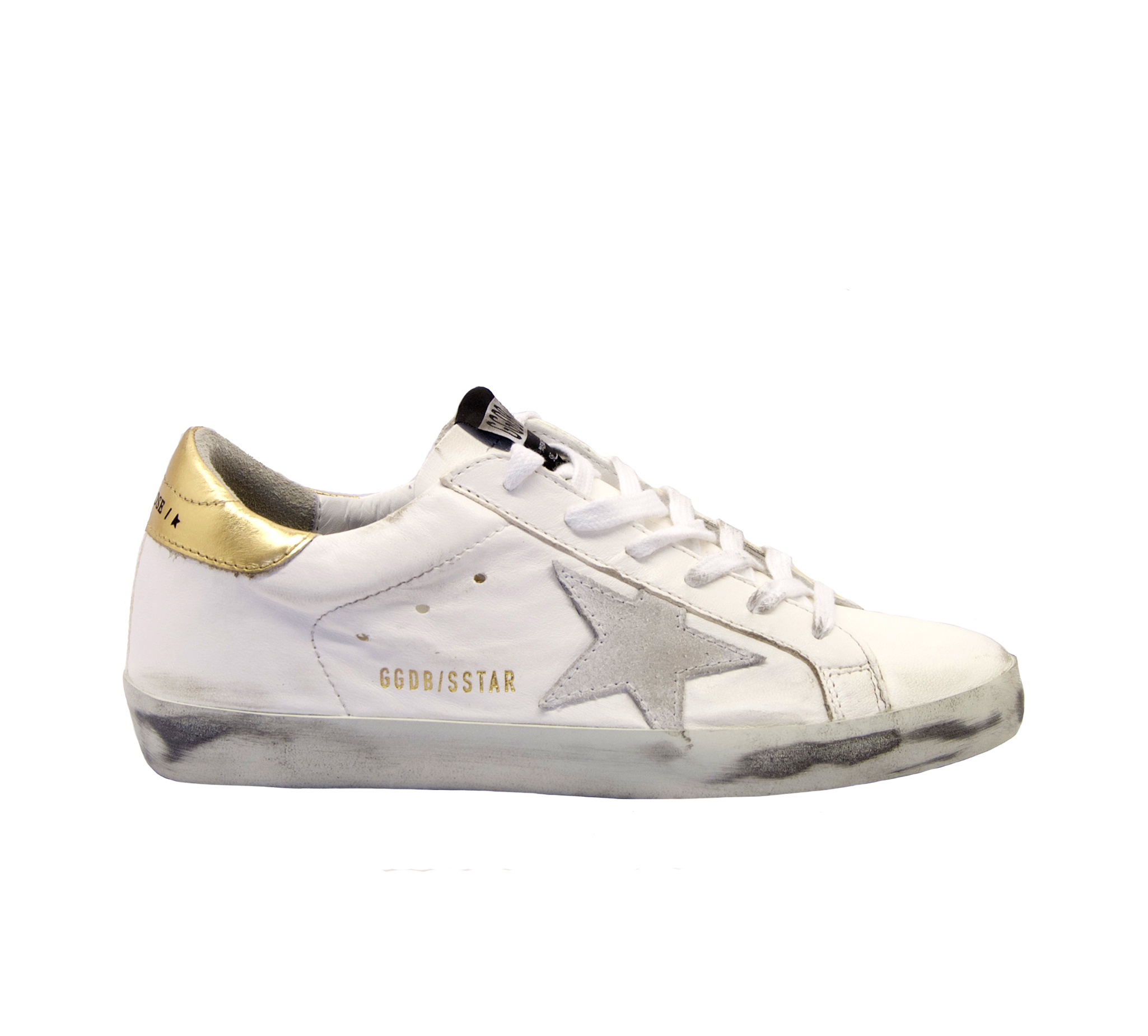 Golden goose - Sneakers superstar bianco oro - Mary Claud