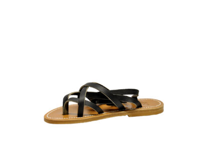 k.jacques DONNA SANDALO BASSO SANDALO INFRADITO GLADIATORE NERO 36, 40, 37-2, 39-2, 38-2, 41-2 immagine n. 3/4