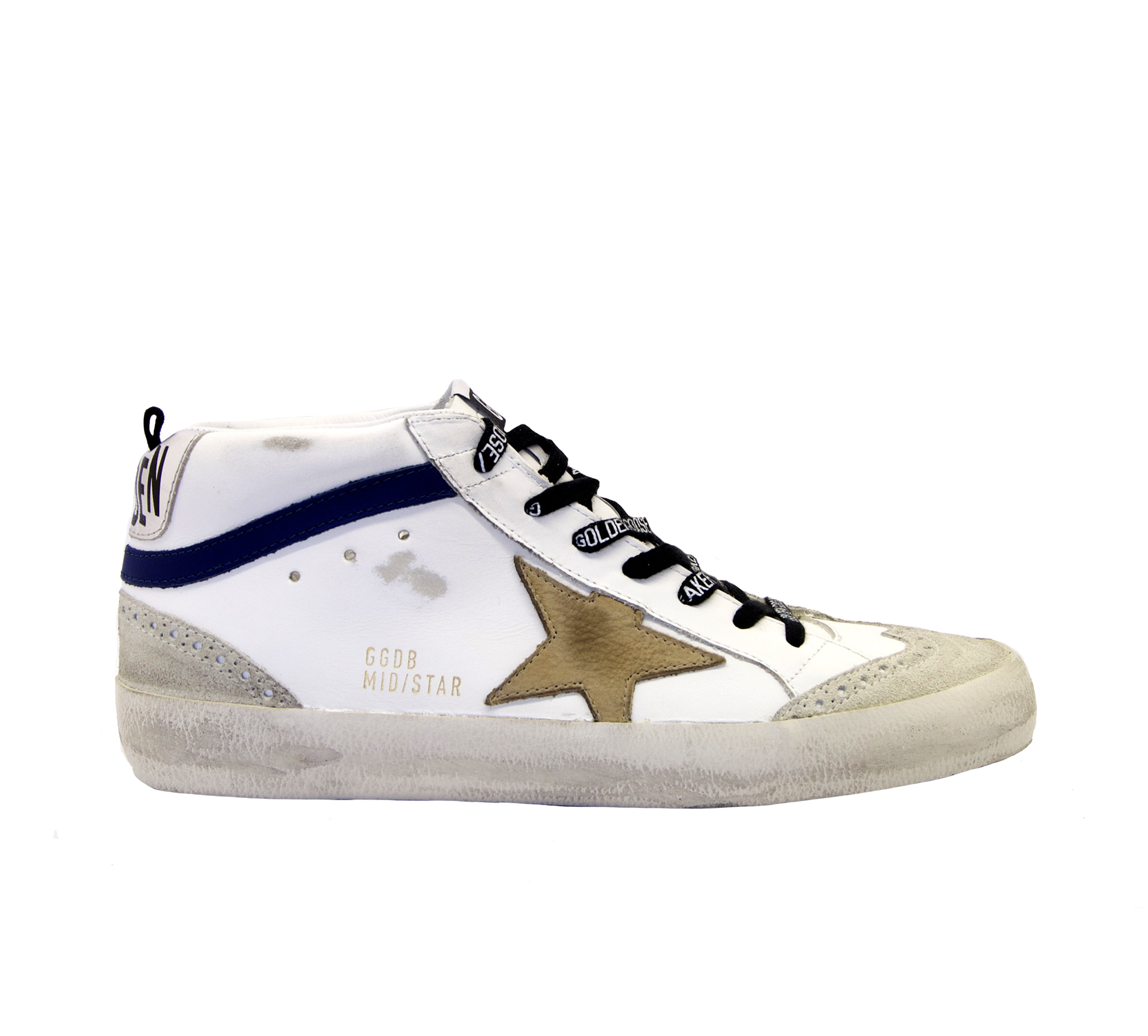 Golden goose - Sneakers mid star bianco incenso - Mary Claud