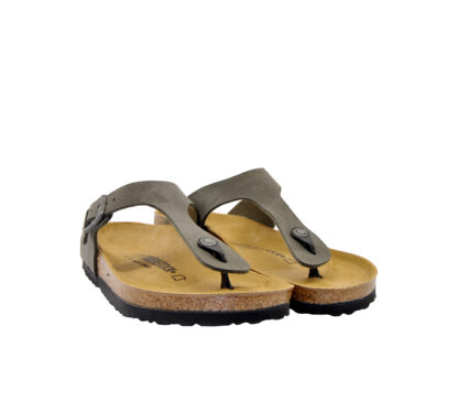 BIRKENSTOCK UNISEX SANDALO ANATOMICO INFRADITO GIZEH GRIGIO 42, 44-2, 45-2, 40, 41-2, 43-2 immagine n. 2/4