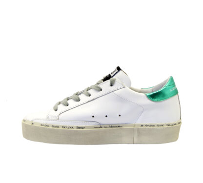 GOLDEN GOOSE DONNA Donna SNEAKERS HI STAR BIANCO VERDE 35, 36, 40, 37-2, 38-2, 39-2 immagine n. 3/4