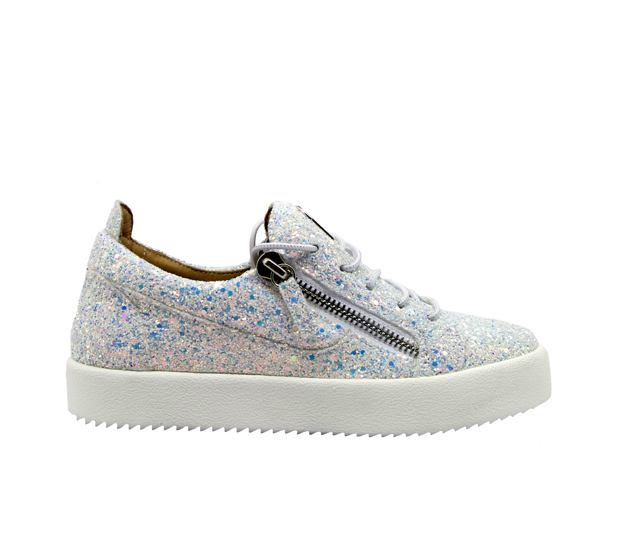 Giuseppe zanotti - Sneakers glitter bianco argento - Mary Claud