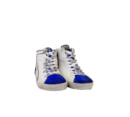 GOLDEN GOOSE UNISEX Sneakers SNEAKERS SLIDE BIANCO BLU ROSSO 28, 29, 30, 31, 32, 33, 34-2, 35 immagine n. 2/4