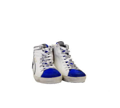 GOLDEN GOOSE UNISEX Sneakers SNEAKERS SLIDE BIANCO BLU ROSSO 24, 25, 26, 27 immagine n. 2/4