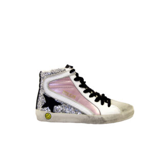 GOLDEN GOOSE UNISEX Bambino SNEAKERS SLIDE PINK SILVER 28, 29, 30, 32, 33, 34-2, 35, 31 immagine n. 1/4
