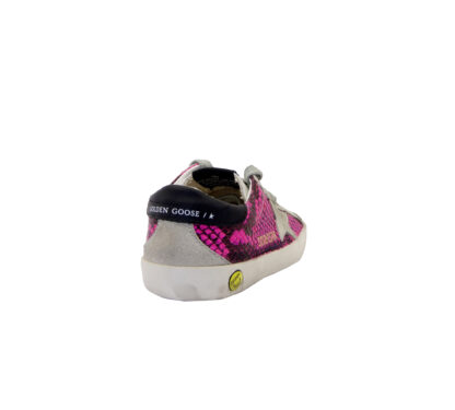 GOLDEN GOOSE UNISEX Bambino SNEAKERS SUPERSTAR FUXIA PITONE 29, 30, 31, 33, 34-2 immagine n. 4/4