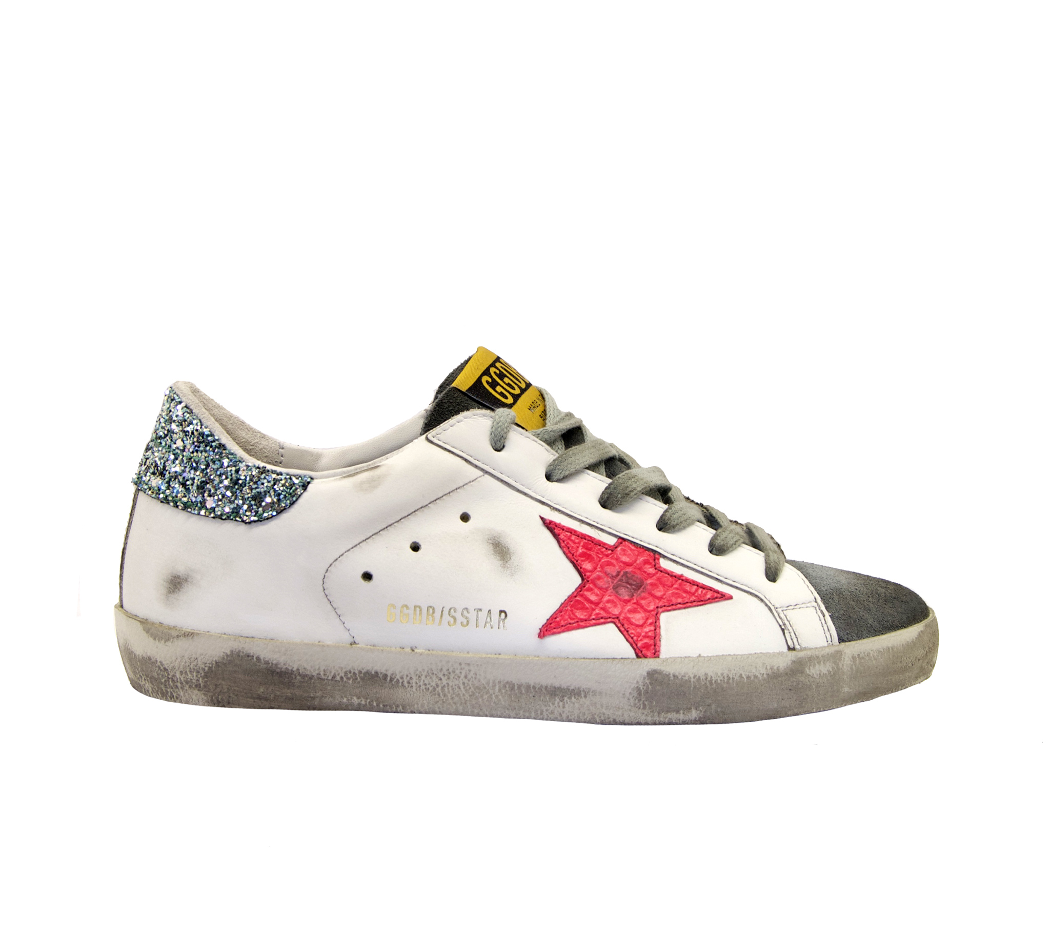 Sneakers Golden Goose super-star GWF00102.F002435.81482 white - ice orchid  | FRMODA.com