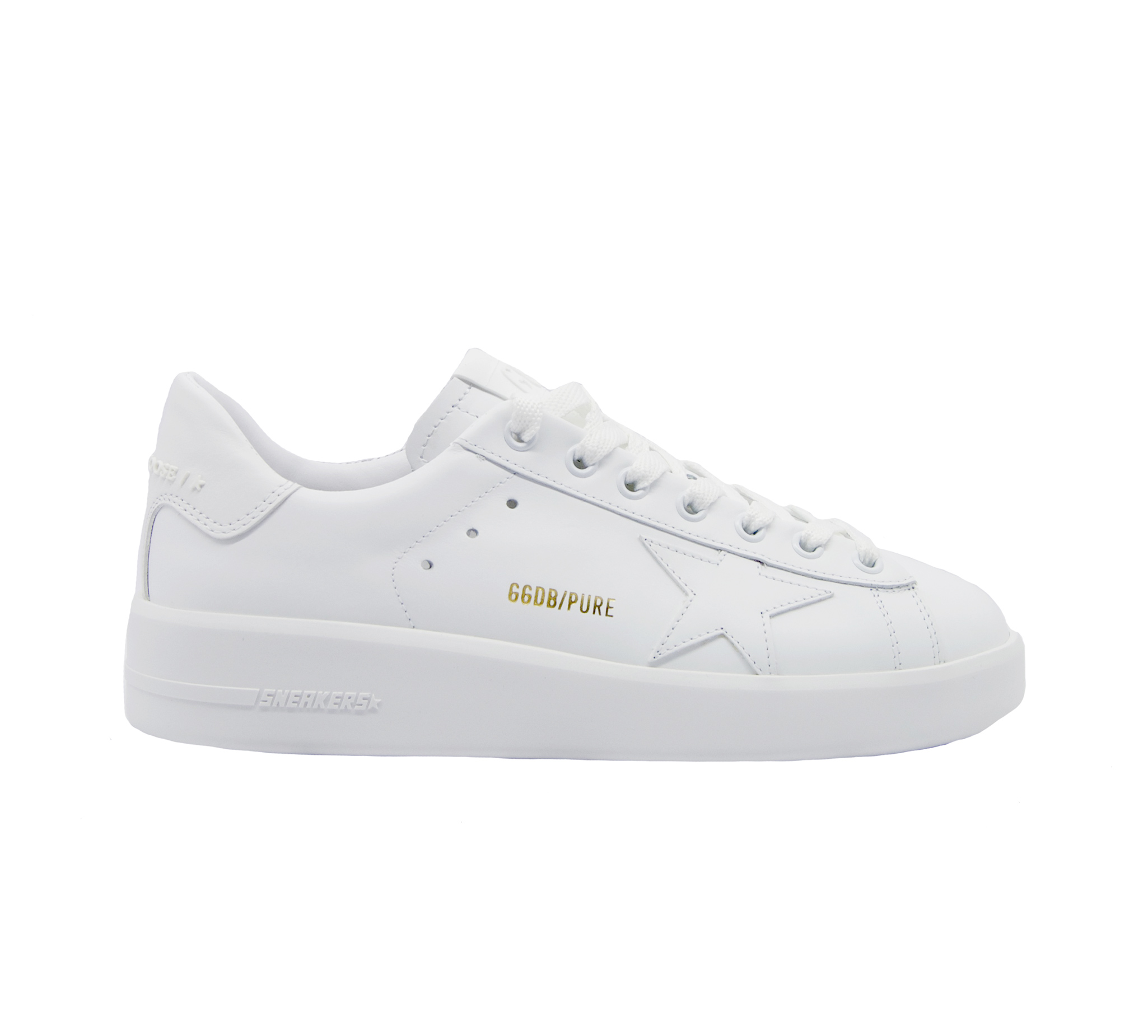 Golden goose - Sneakers pure star pelle bianco - Mary Claud