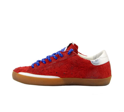 GOLDEN GOOSE DONNA Donna SNEAKERS SUPERSTAR SUEDE ROSSO 40, 41-2, 42, 43-2, 44-2, 45-2 immagine n. 3/4