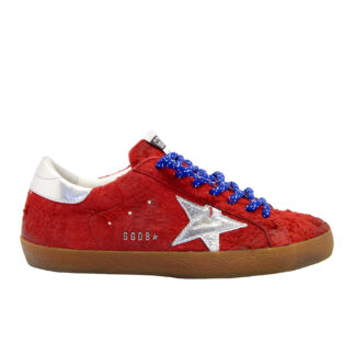 GOLDEN GOOSE DONNA Sneakers SNEAKERS SUPERSTAR SUEDE ROSSO 40, 41-2, 42, 43-2, 44-2, 45-2 immagine n. 1/4