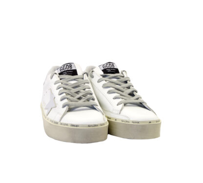 GOLDEN GOOSE DONNA Sneakers SNEAKERS HI STAR WHITE SILVER 36, 37-2, 38-2, 39-2, 40, 41-2 immagine n. 2/4