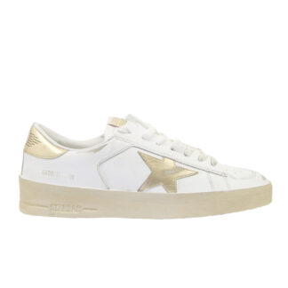 GOLDEN GOOSE DONNA Donna SNEAKERS  STARDAN WHITE GOLD 40, 41-2, 42, 43-2, 44-2, 45-2 immagine n. 1/4