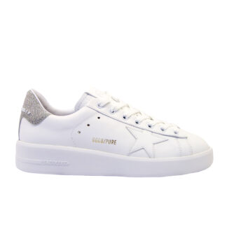 GOLDEN GOOSE DONNA Sneakers SNEAKERS PURE STAR BIANCO ARGENTO 36, 37-2, 38-2, 39-2, 40, 41-2 immagine n. 1/3