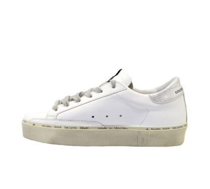 GOLDEN GOOSE DONNA Donna SNEAKERS HI STAR WHITE SILVER 36, 37-2, 38-2, 39-2, 40, 41-2 immagine n. 3/4