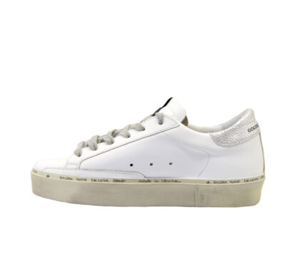 GOLDEN GOOSE DONNA Sneakers SNEAKERS HI STAR WHITE SILVER 36, 37-2, 38-2, 39-2, 40, 41-2 immagine n. 3/4