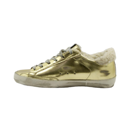 GOLDEN GOOSE DONNA Donna SNEAKERS SUPERSTAR MONTONE ORO 36, 37-2, 38-2, 39-2, 40 immagine n. 3/4