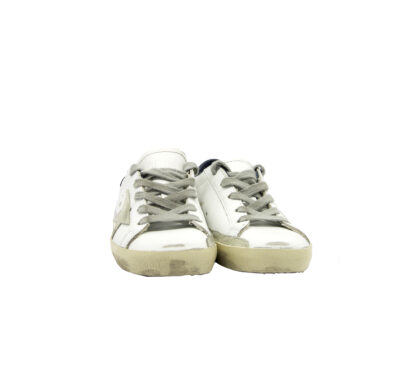 GOLDEN GOOSE UNISEX Sneakers SNEAKERS SUPERSTAR BIANCO BLU 28, 29, 30, 31, 32, 33, 34-2, 35 immagine n. 2/4