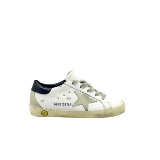 GOLDEN GOOSE UNISEX Bambino SNEAKERS SUPERSTAR BIANCO BLU 28, 29, 30, 31, 32, 33, 34-2, 35 immagine n. 1/4