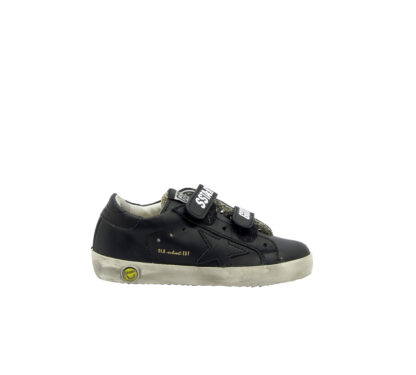 GOLDEN GOOSE UNISEX Sneakers SNEAKERS OLD SCHOOL BLACK 28, 29, 30, 31, 32, 33, 34-2, 35 immagine n. 1/4