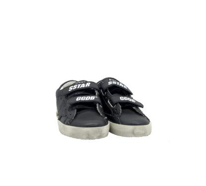 GOLDEN GOOSE UNISEX Bambino SNEAKERS OLD SCHOOL BLACK 24, 25, 26, 27 immagine n. 2/2