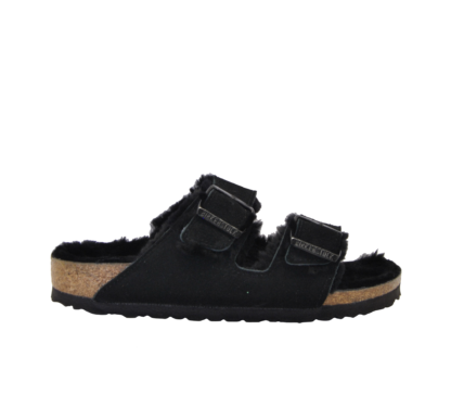 BIRKENSTOCK DONNA Donna ARIZONA MONTONE NERO 36, 37-2, 38-2, 39-2, 40, 41-2, 42, 43-2 immagine n. 1/3