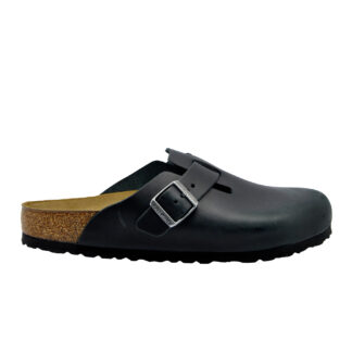 BIRKENSTOCK UNISEX SABOT SABOT ANATOMICO PELLE NERO 37-2, 38-2, 39-2, 42, 45-2, 40, 41-2, 43-2, 44-2, 36, 46-2 immagine n. 1/4