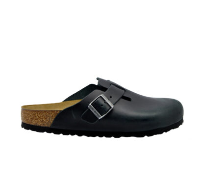 BIRKENSTOCK UNISEX SABOT SABOT ANATOMICO PELLE NERO 37-2, 38-2, 39-2, 42, 45-2, 40, 41-2, 43-2, 44-2, 36, 46-2 immagine n. 1/4