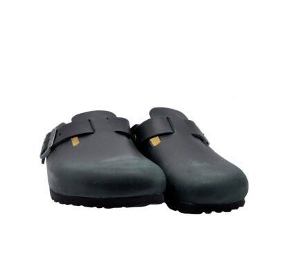 BIRKENSTOCK UNISEX SABOT SABOT ANATOMICO PELLE NERO 37-2, 38-2, 39-2, 42, 45-2, 40, 41-2, 43-2, 44-2, 36, 46-2 immagine n. 2/4