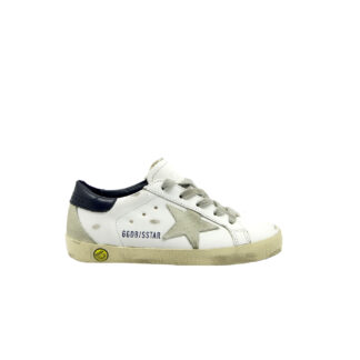 GOLDEN GOOSE UNISEX Sneakers SNEAKERS SUPERSTAR WHITE BLU 24, 25, 26, 27 immagine n. 1/4