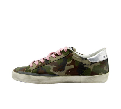 GOLDEN GOOSE DONNA Donna SNEAKERS SUPERSTAR FLAG CAMOUFLAGE 40, 41-2, 42, 43-2, 44-2, 45-2 immagine n. 3/4