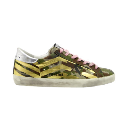 GOLDEN GOOSE DONNA Donna SNEAKERS SUPERSTAR FLAG CAMOUFLAGE 40, 41-2, 42, 43-2, 44-2, 45-2 immagine n. 1/4