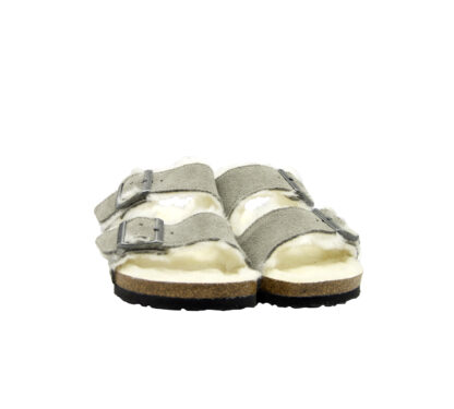 BIRKENSTOCK DONNA SANDALO ANATOMICO ARIZONA MONTONE STONE 36, 37-2, 38-2, 39-2, 40, 41-2 immagine n. 2/4