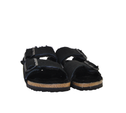 BIRKENSTOCK UNISEX Birkenstock ARIZONA MONTONE NERO 36, 37-2, 38-2, 39-2, 40, 41-2, 42, 43-2 immagine n. 2/3