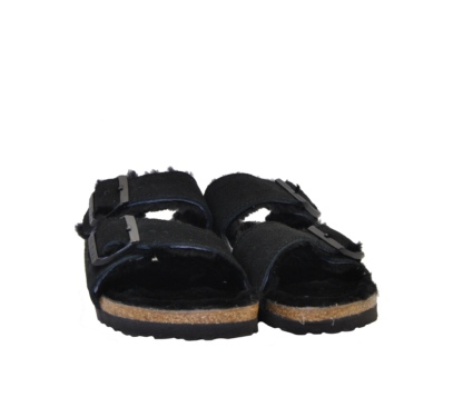 BIRKENSTOCK DONNA Donna ARIZONA MONTONE NERO 36, 37-2, 38-2, 39-2, 40, 41-2, 42, 43-2 immagine n. 2/3