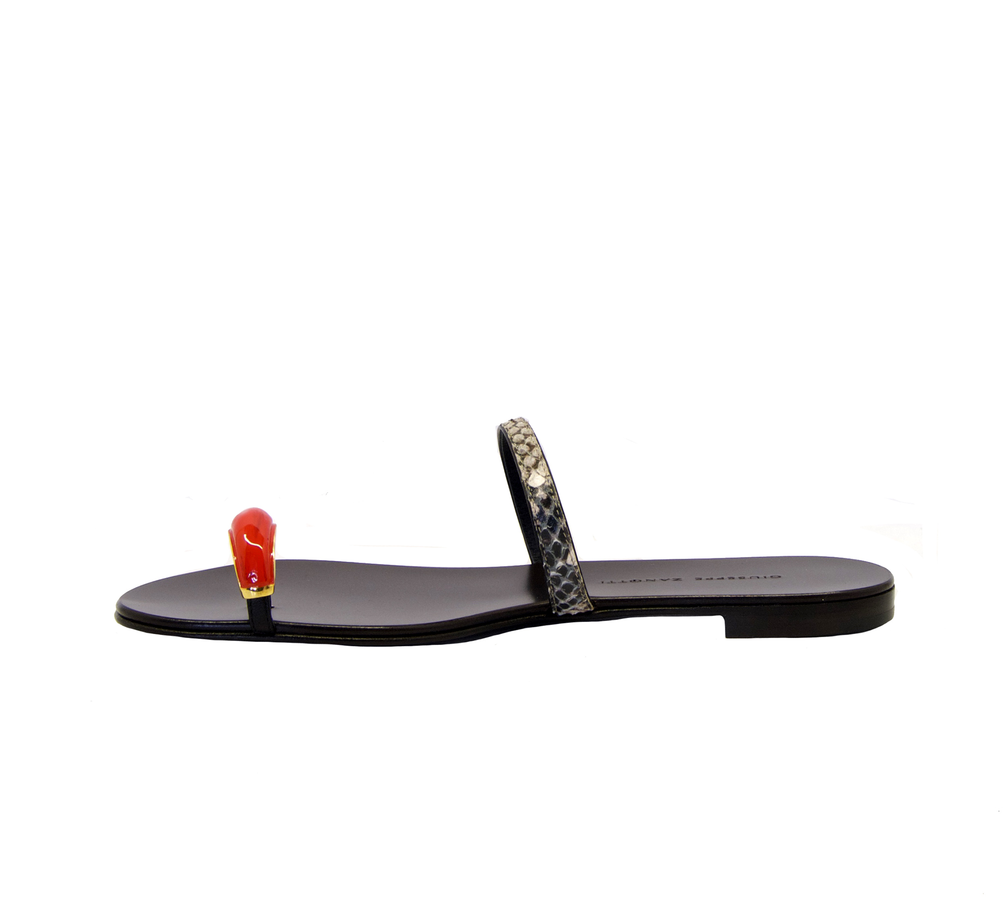 Giuseppe zanotti - Ciabatta infradito pitone - Mary Claud
