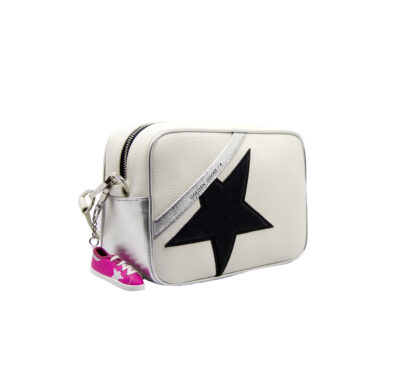 GOLDEN GOOSE DONNA Borsa STAR BAG WHITE SILVER un immagine n. 2/4