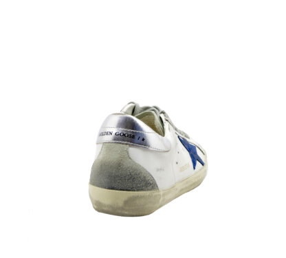 GOLDEN GOOSE UOMO CALZATURE SNEAKERS SUPERSTAR BIANCO ARGENTO 39-2, 40, 41-2, 42, 43-2, 44-2, 45-2, 46-2 immagine n. 4/4