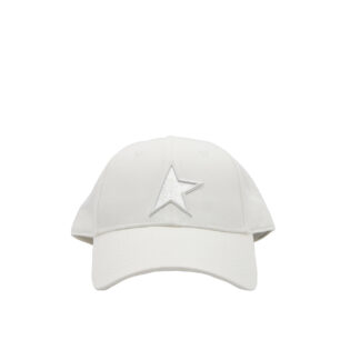 GOLDEN GOOSE UOMO ACCESSORI STAR BASEBALL HAT WHITE m immagine n. 1/3