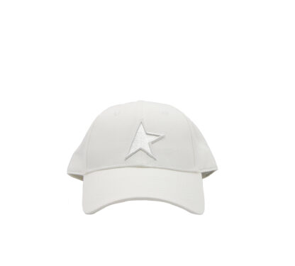 GOLDEN GOOSE UOMO ACCESSORI STAR BASEBALL HAT WHITE m immagine n. 1/3