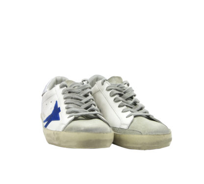 GOLDEN GOOSE UOMO CALZATURE SNEAKERS SUPERSTAR BIANCO ARGENTO 39-2, 40, 41-2, 42, 43-2, 44-2, 45-2, 46-2 immagine n. 2/4