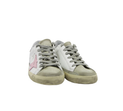 GOLDEN GOOSE DONNA Donna SNEAKERS SUPERSTAR BIANCO ROSA 36, 37-2, 38-2, 39-2, 40, 41-2 immagine n. 2/4