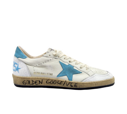 GOLDEN GOOSE UOMO CALZATURE SNEAKERS BALLSTAR WHITE SKY 39-2, 40, 41-2, 42, 43-2, 44-2, 45-2 immagine n. 1/4