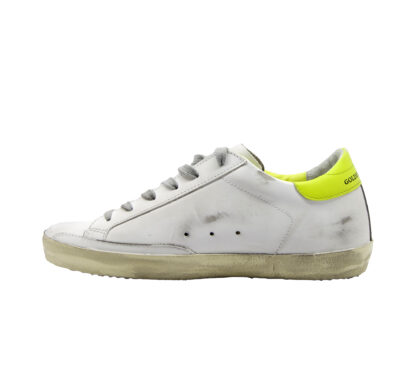 GOLDEN GOOSE DONNA Donna SNEAKERS SUPERSTAR BIANCO LIME 36, 37-2, 39-2, 40, 41-2, 38-2 immagine n. 3/4