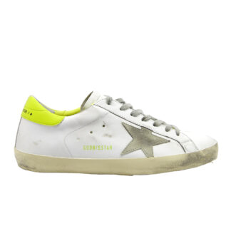 GOLDEN GOOSE UOMO CALZATURE SNEAKERS SUPERSTAR BIANCO LIME 39-2, 41-2, 42, 43-2, 44-2, 45-2 immagine n. 1/4