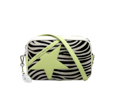 GOLDEN GOOSE DONNA Borsa STAR BAG WHITE ZEBRA un immagine n. 1/3