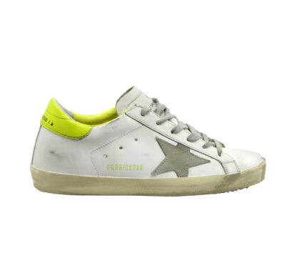 GOLDEN GOOSE DONNA Donna SNEAKERS SUPERSTAR BIANCO LIME 36, 37-2, 39-2, 40, 41-2, 38-2 immagine n. 1/4