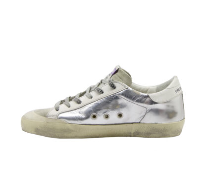 GOLDEN GOOSE DONNA Donna SNEAKERS SUPERSTAR ARGENTO 36, 38-2, 40, 41-2, 37-2 immagine n. 3/4
