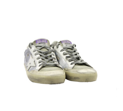 GOLDEN GOOSE DONNA Donna SNEAKERS SUPERSTAR ARGENTO 36, 38-2, 40, 41-2, 37-2 immagine n. 2/4
